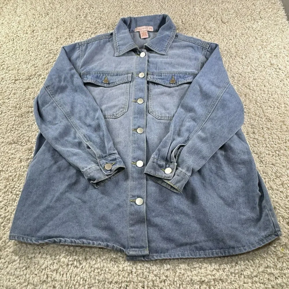 Emmas Expressions Womens Denim‎ Jacket M Beachy